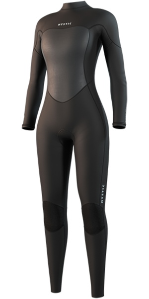 2026 Mystic Womens Brand 3/2mm Back Zip Flatlock Wetsuit 35000.250060 - Black